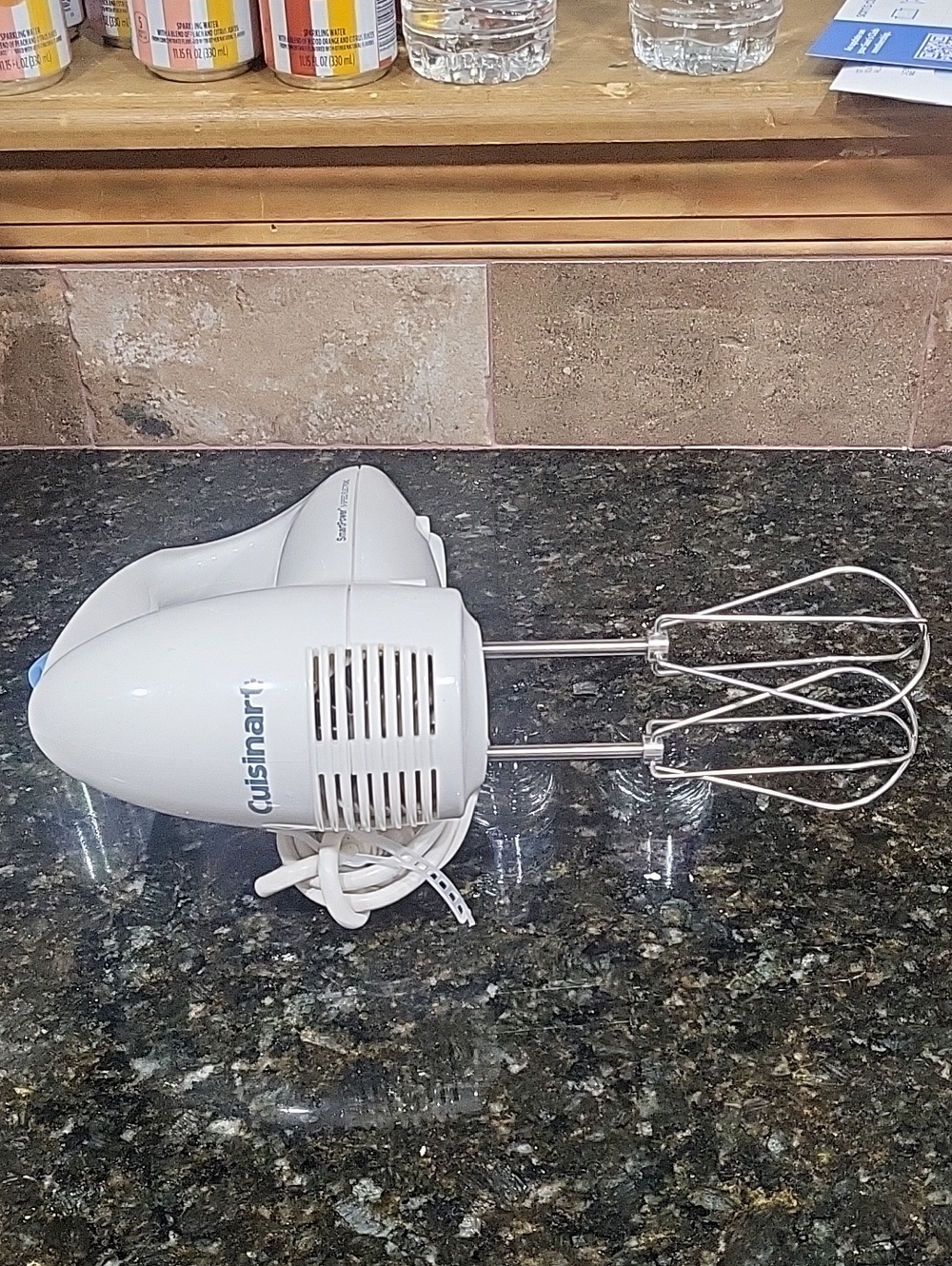 Cuisinart White Hand Mixer with Stainless Beaters
